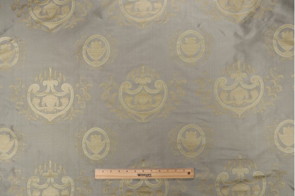 Azuero Printed Silk Decorator Fabric in Sage