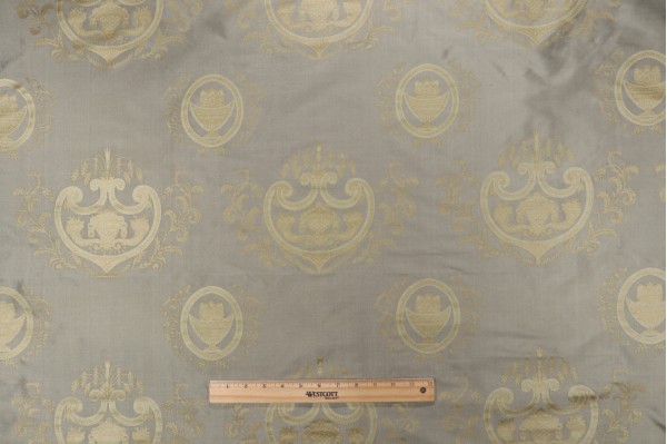 Azuero Printed Silk Decorator Fabric in Sage