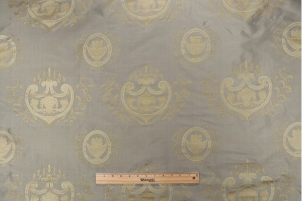 Azuero Printed Silk Decorator Fabric in Sage