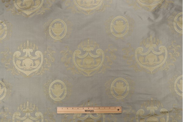 Azuero Printed Silk Decorator Fabric in Sage