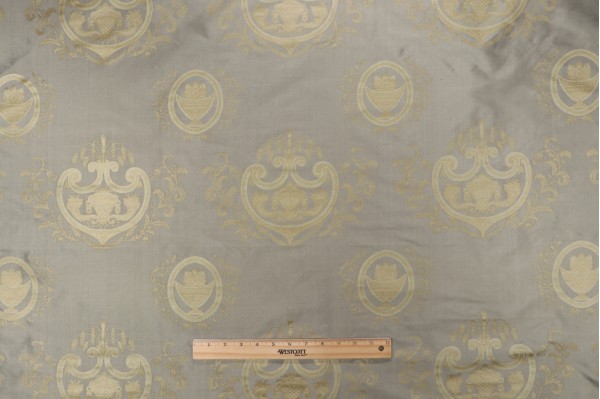 Azuero Printed Silk Decorator Fabric in Sage