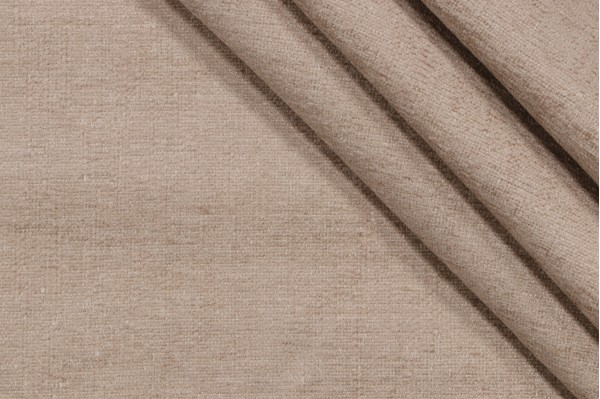 Granbury Woven Chenille Upholstery Fabric in Flax