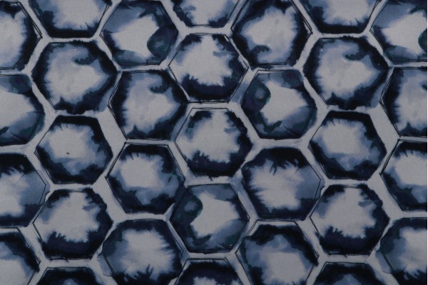 Andrew Printed Velvet Decorator Fabric in Indigo