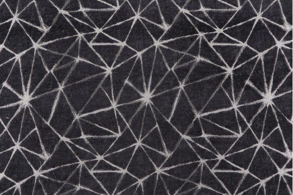 Angular Chenille Tapestry Upholstery Fabric in Coal 