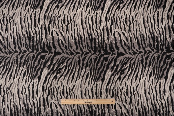 Sample of Emre Chenille Tapestry Upholstery Fabric in Pewter 