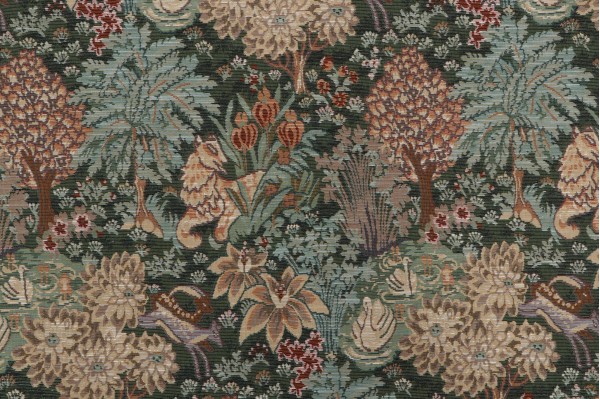 Hamilton Bamburgh Tapestry Upholstery Fabric in Forest 