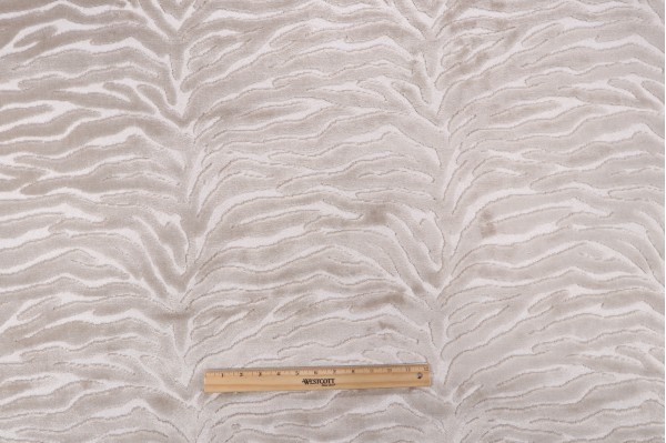Hamilton Lena Velvet Upholstery Fabric in Pearl 