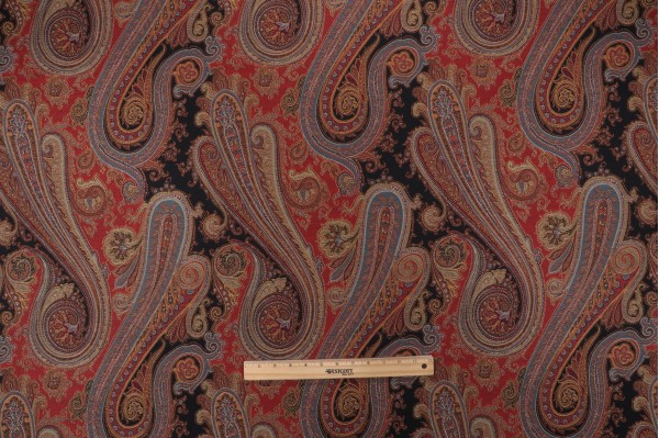 P Kaufmann Kashmir Tapestry Upholstery Fabric in Pompeii 