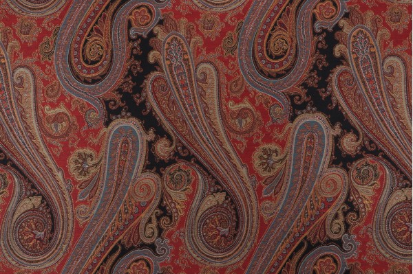 P Kaufmann Kashmir Tapestry Upholstery Fabric in Pompeii 