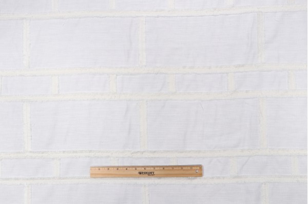 Sample of PK Lifestyles On The Fringe Embroidered Drapery Fabric in Cream 