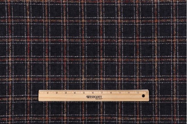 PK Lifestyles Glendale Plaid Woven Upholstery Fabric in Raven 