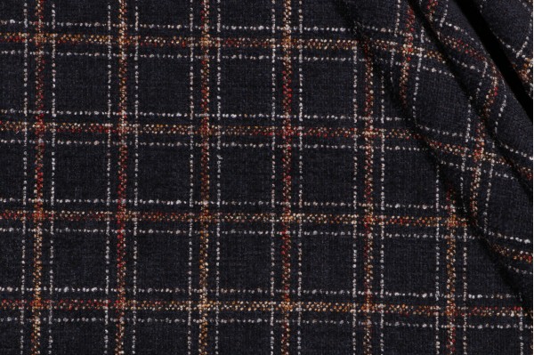 PK Lifestyles Glendale Plaid Woven Upholstery Fabric in Raven 