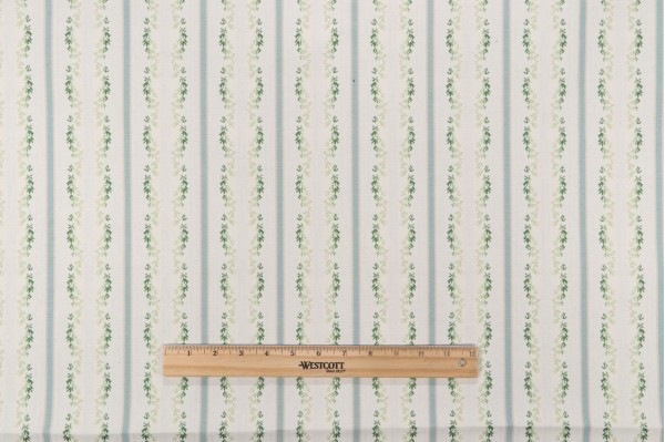 Waverly Regency Stripe Woven Upholstery Fabric in Clover 