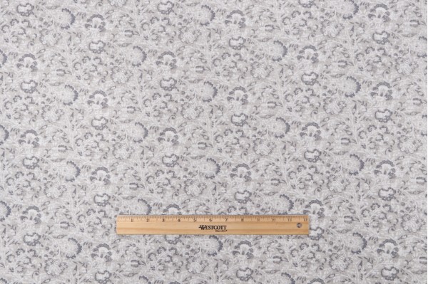 PK Lifestyles Filigree Printed Cotton Drapery Fabric in Cloud 