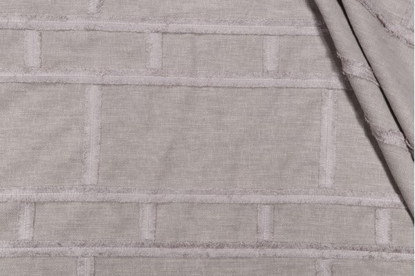 PK Lifestyles On The Fringe Embroidered Drapery Fabric in Driftwood 