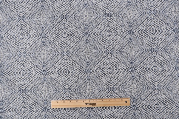 Sample of Tommy Bahama Malia Woven Chenille Upholstery Fabric in Night Swim 
