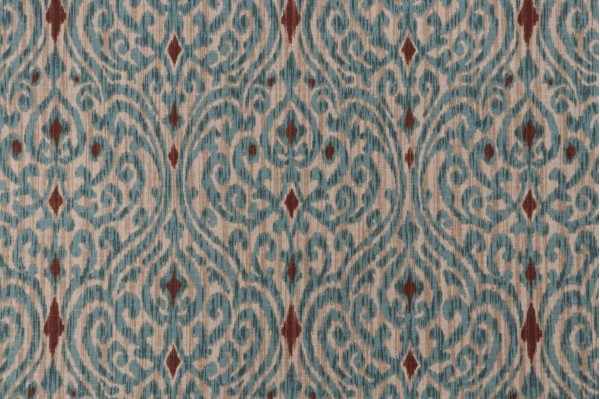 PK Lifestyles Srilanka Printed Cotton Drapery Fabric in Driftwood 