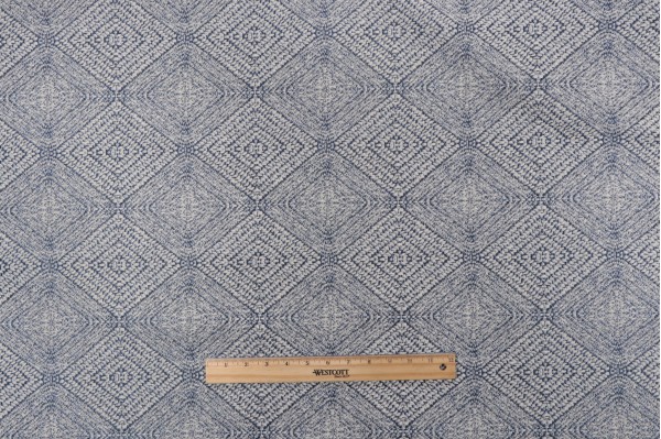 Sample of Tommy Bahama Malia Woven Chenille Upholstery Fabric in Night Swim 