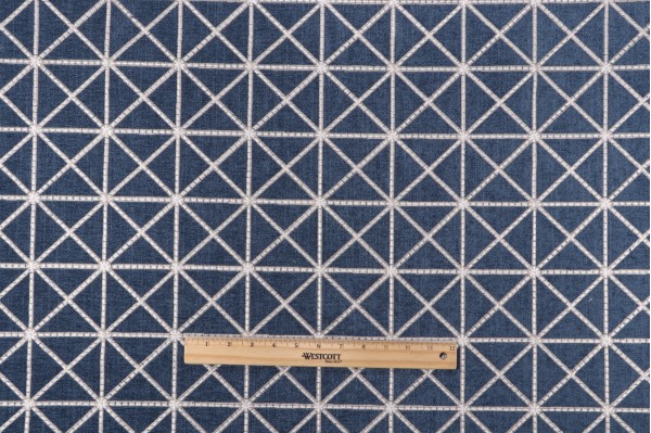 P Kaufmann Lisbon Embroidered Chenille Decorator Fabric in Midnight 