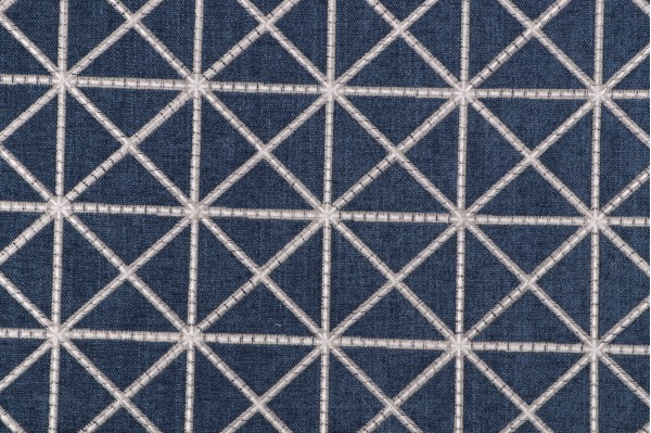 P Kaufmann Lisbon Embroidered Chenille Decorator Fabric in Midnight 