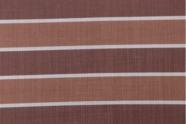 Phifertex Stripe Woven Vinyl Mesh Sling Chair Outdoor Fabric in Cocoa