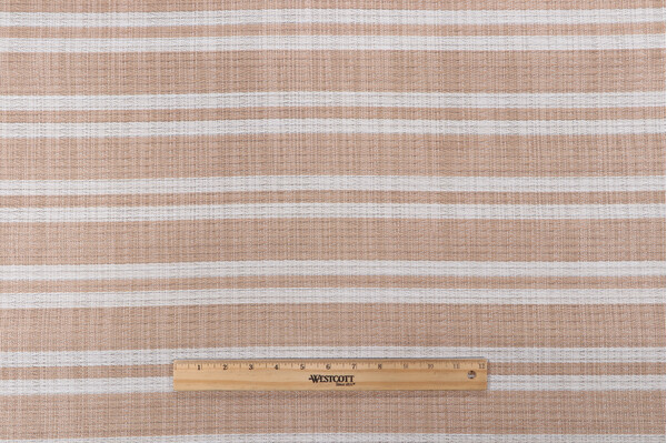 Phifertex Stripe Woven Vinyl Mesh Sling Chair Outdoor Fabric in Suntan