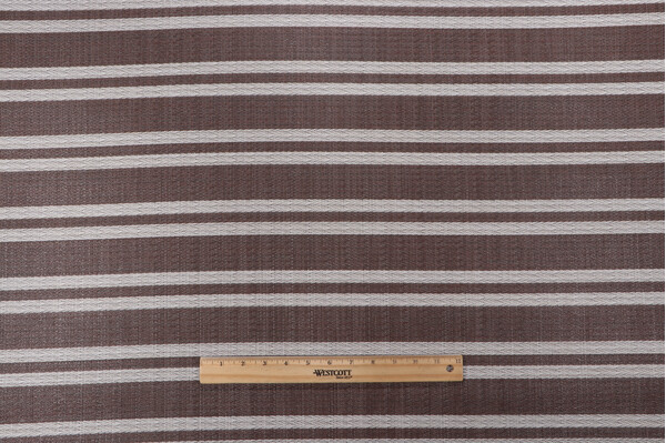 Phifertex Stripe Woven Vinyl Mesh Sling Chair Outdoor Fabric in Redwood