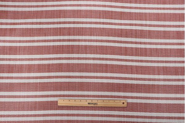 Click for 6.63 Yards Phifertex Stripe Woven Vinyl Mesh Sling Chair Outdoor Fabric in Coral Phifertex Stripe Woven Vinyl Mesh Sling Chair Outdoor Fabric in Coral
