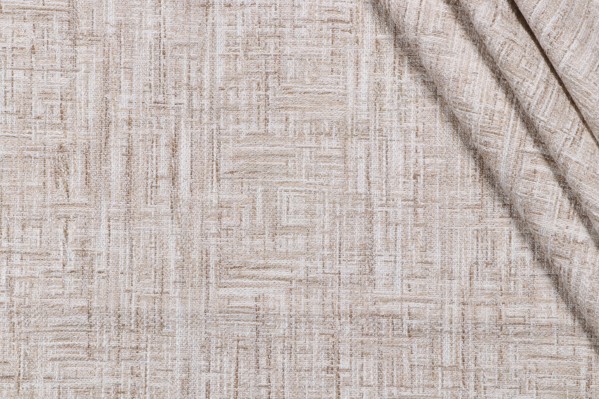 Sample of Roth & Tompkins Montecito Woven Decorator Fabric in Oyster for Heritage Fabrics 