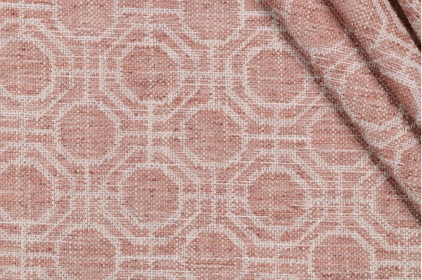 Roth & Tompkins Preston Woven Upholstery Fabric in Salmon for Heritage Fabrics 