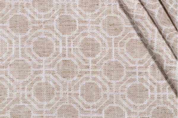 Sample of Roth & Tompkins Preston Woven Upholstery Fabric in Wicker for Heritage Fabrics 