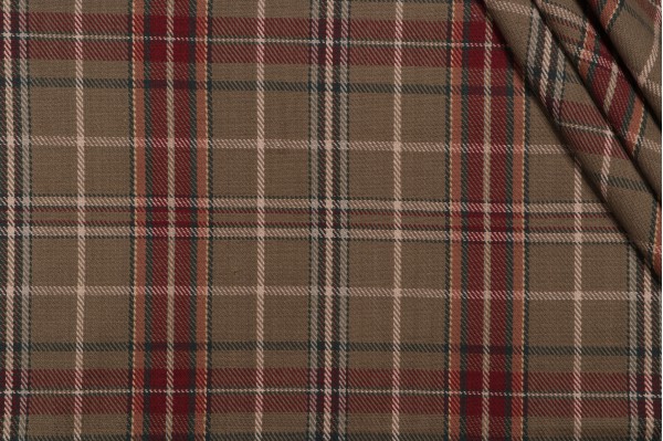 Roth & Tompkins Parkhill Woven Decorator Fabric in Olive for Heritage Fabrics 