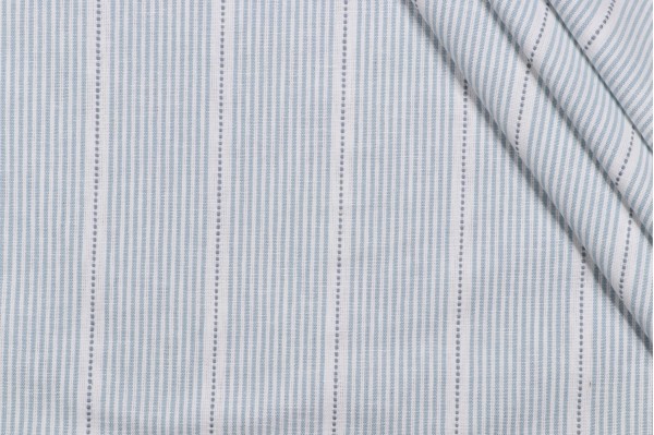 Roth & Tompkins Interchange Woven Decorator Fabric in Cornflower for Heritage Fabrics 