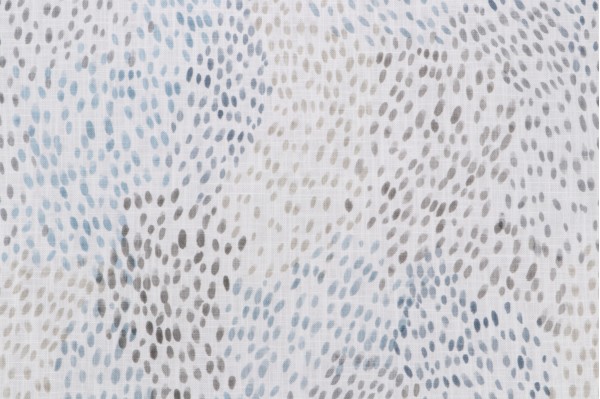 Sample of Roth & Tompkins Confetti Printed Cotton Drapery Fabric in Cornflower for Heritage Fabrics 