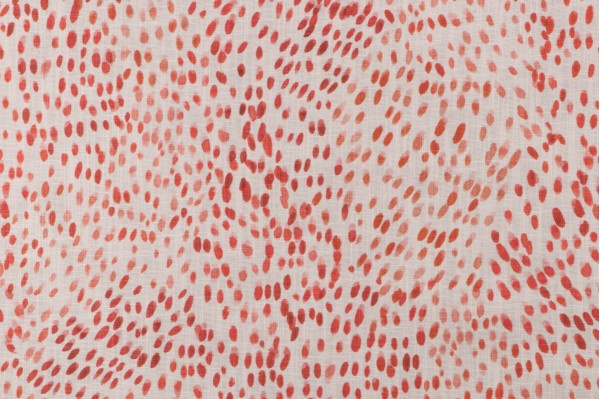 Sample of Roth & Tompkins Confetti Printed Cotton Drapery Fabric in Rose for Heritage Fabrics 