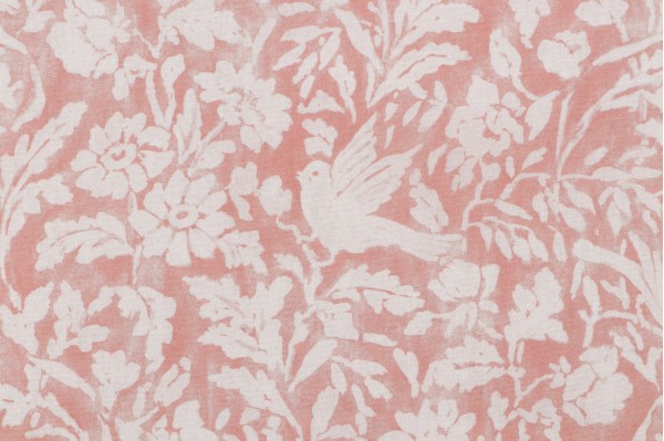 Roth & Tompkins Everly Printed Cotton Drapery Fabric in Peony for Heritage Fabrics 