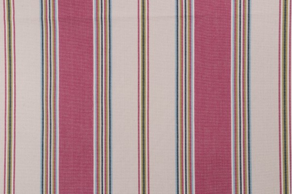 Thibaut Bohemian Stripe W713022 Woven Cotton Decorator Fabric in Fuchsia