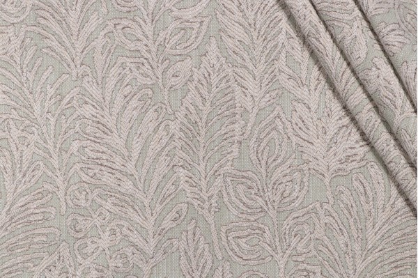 PK Lifestyles Climbing Leaves Woven Chenille Upholstery Fabric in Sage