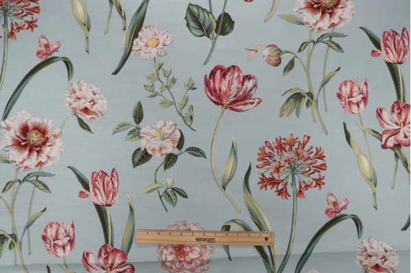 Click for 1 Yards Waverly Escape To Eden Printed Cotton Drapery Fabric in Seaside Waverly Escape To Eden Printed Cotton Drapery Fabric in Seaside