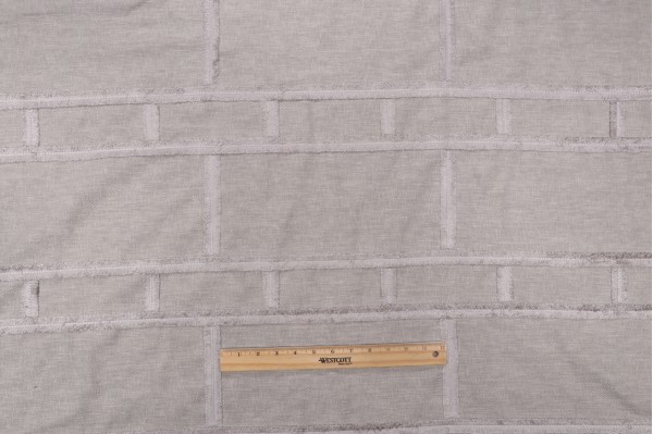 PK Lifestyles On The Fringe Embroidered Drapery Fabric in Driftwood