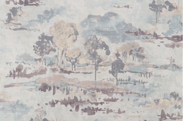 Waverly Imagery Printed Cotton Drapery Fabric in Quarry