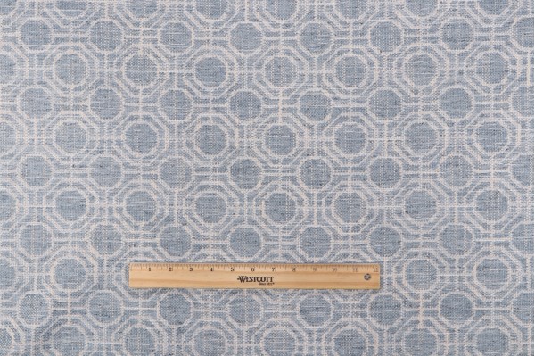 Sample of Roth & Tompkins Preston Woven Upholstery Fabric in Cadet for Heritage Fabrics 