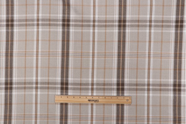 Sample of Roth & Tompkins Parkhill Woven Decorator Fabric in Oatmeal for Heritage Fabrics 