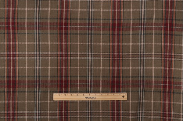 Roth & Tompkins Parkhill Woven Decorator Fabric in Olive for Heritage Fabrics 