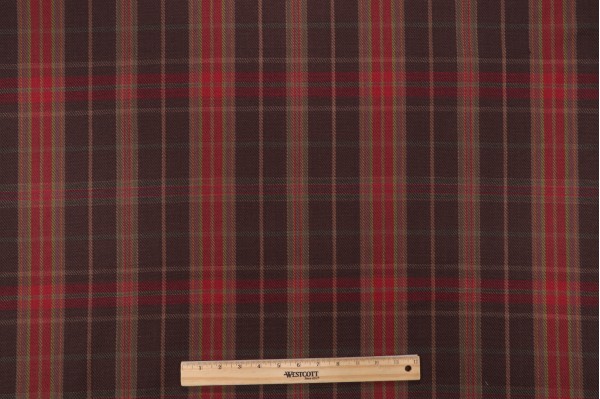 Roth & Tompkins Parkhill Woven Decorator Fabric in Chestnut for Heritage Fabrics 
