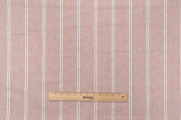 Roth & Tompkins Interchange Woven Decorator Fabric in Clay for Heritage Fabrics 