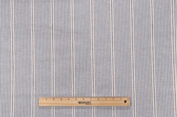 Sample of Roth & Tompkins Interchange Woven Decorator Fabric in Denim for Heritage Fabrics 