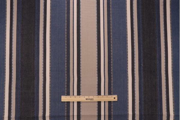 Sample of Roth & Tompkins Apache Woven Decorator Fabric in Blue Jeans for Heritage Fabrics 