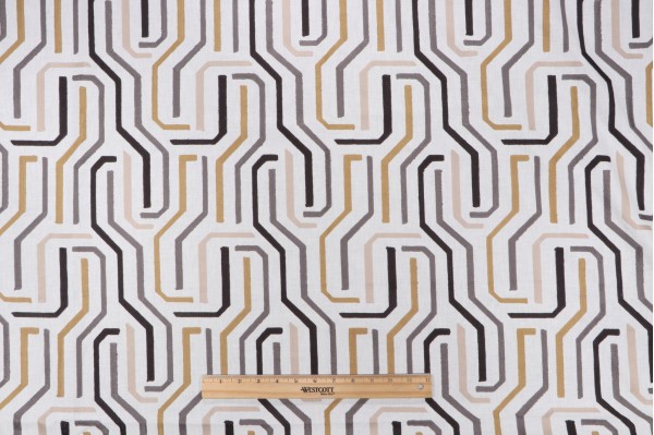 Roth & Tompkins Maize Embroidered Decorator Fabric in Goldenrod for Heritage Fabrics 