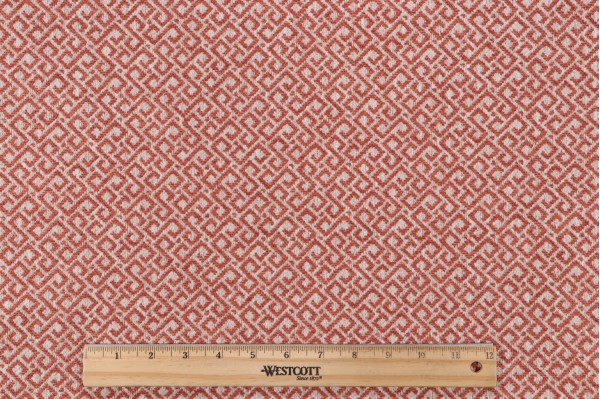 Roth & Tompkins Lugano Woven Upholstery Fabric in Chili for Heritage Fabrics 
